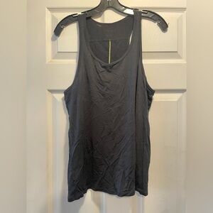 Icebreaker Black Tank Top with Yellow Stitch Detail